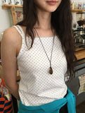 Afili Dot Lace Sleeveless