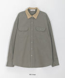 [BAONHAUS] Sensomi corduroy color matching pigment overshirt