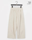 Mirop One-Tuck Fleece Two-Way Wide Pants