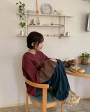 Kyoda Vintage Washing Wide Dart Denim Pants