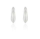 Champagne Moon Silver Gout Glint Earrings M