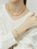 Essence Silver Wrap Diamond Curb Chain Bracelet 0.3CT