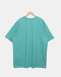 [Unisex] Ricket Back Eyelet Short Sleeve T-shirt