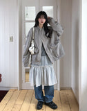 Kaniz Washed Wide Denim Pants