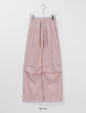 Zevner Banding Nylon Wide Pants