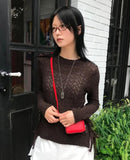 KNOTTY STRAP KNIT TOP
