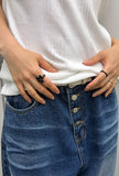 (unisex) 4-BUTTON BALLOON DENIM