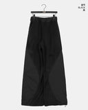 Benon fleece padding nylon color matching two-way pants