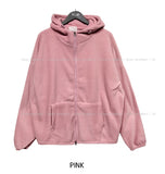 Toto Fleece String Two-Way Hooded Zip-Up