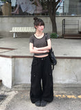 Boda Stripe Color Matching Daily Short Sleeve T-shirt