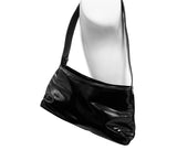 Oval buckle shoulder bag