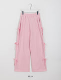 Gels ribbon banding wide pants