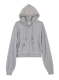 Layered Zip Hoodie