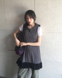 [MADE] Toe Stripe Sleeveless Hood One Piece