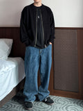 Crack Washed Denim