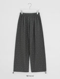 [BAONHAUS] Timder Cotton Wide Banding Flower Pants