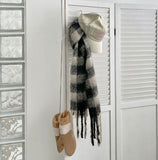 Soft Check Balaclava Muffler