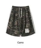 Petin embroidered track Bermuda pants