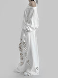 Cross One Shoulder Sweatshirt