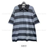 Fadi striped collar short sleeve t-shirt