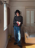 Cinder Pigment Waffle Warmer Cardigan