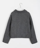 Polko Quilted Check Short Jacket - Wool 50