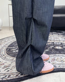 Kyren Balloon Pintuck Denim Pants