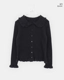 Chomin Frill Collar Knit Cardigan