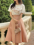 Joy Banding Flare Long Skirt