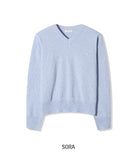 Cuff V-Neck Cropped Knit