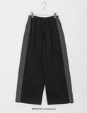[BAONHAUS] Mutent color combination string banding brushed pants