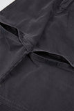 Knee pocket pigment cotton pants