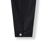 Kanto Coated Black Denim Trucker Jacket