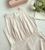 Cosette Halter Flare Long One Piece