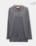 Bear Vintage Check Collar T-Shirt