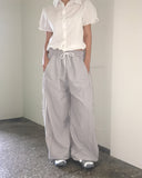 Dodi two-way track banding balloon nylon pants