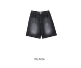 Summer ice cooling denim pants short ver.