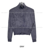 Soft Touch Fur Zip-Up Cardigan