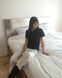 [MADE] Seju Dot Collar Frill Short Sleeve T-Shirt