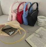 Rustling Waterproof Material Point Color Mini Shoulder Bag
