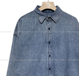 (UNISEX) Mist Denim Shirt Jacket