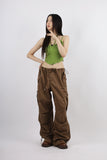 Tie Shirring Sleeveless