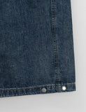 Colden Snap Button Banding Denim Wide Pants