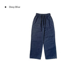 Iu Denim Pintuck Wide Banding Pants