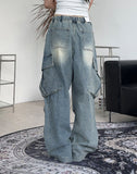 Lind Big Cargo Banding Denim Pants