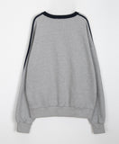 [unisex] Flap Sporty Line Color Matching Sweatshirt