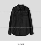 Lamb western suede shirt