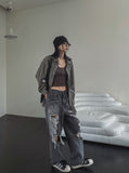 Rashid Overfit Check Shirt