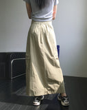 Boto Cargo Pocket Slit Long Skirt