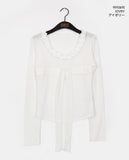 Lido Frill Ribbon Strap T-Shirt